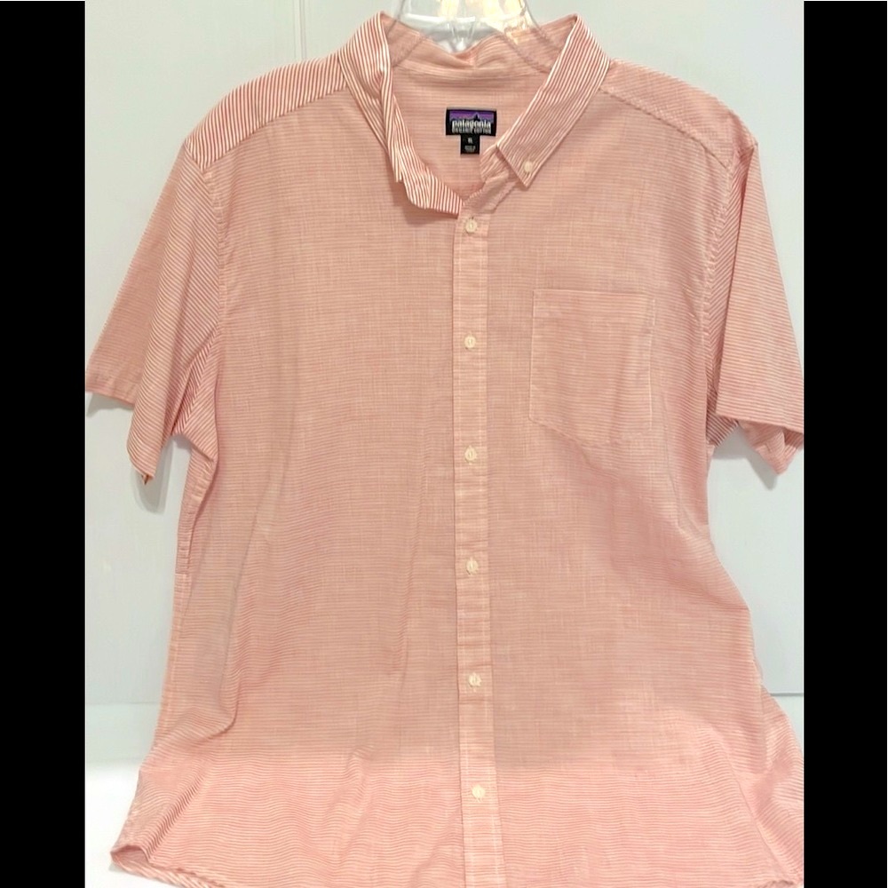 NWOT Patagonia Mens Short Sleeve Shirt / Organic cotton / one pocket Size XL - Picture 10 of 13